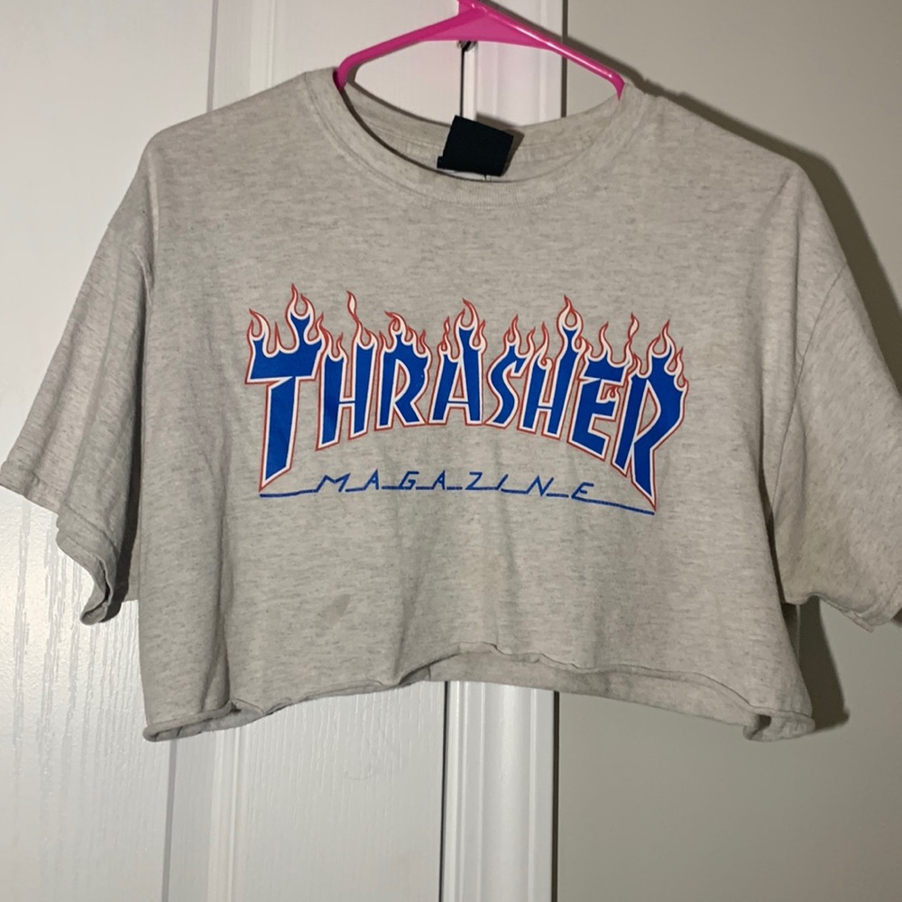 cropped thrasher shirt